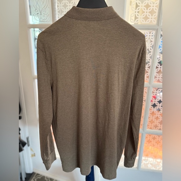 Polo by Ralph Lauren Men's Tan Long Sleeve Polo, Size L - Picture 5 of 6